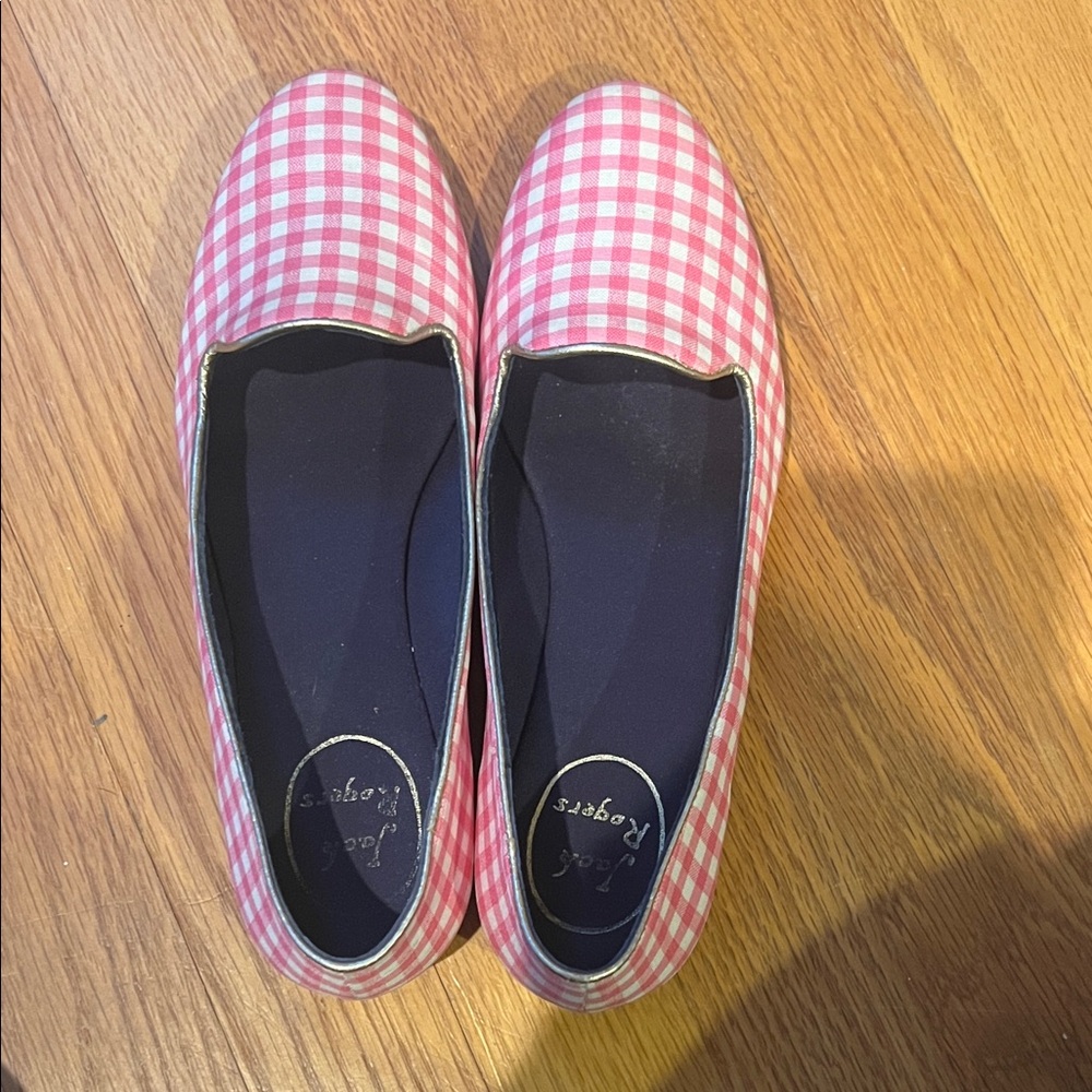 Jack Rogers Pink Gingham Women’s Loafers